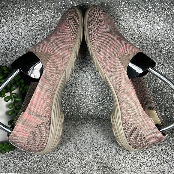 Skechers Classic Fit Memory Foam Slip On Sneakers Shoes Pink Size 8 - Picture 5 of 8